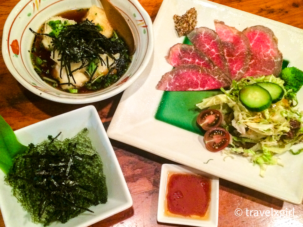 Okinawan Food at Mori no kenja in Ishigaki island, Okinawa, Japan