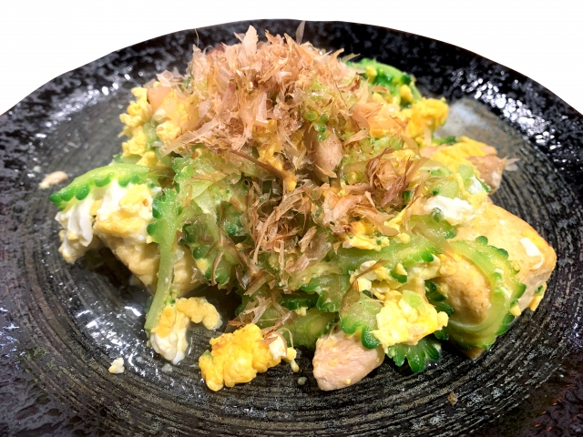 Goya Champuru - signature food in Okinawa, Japan