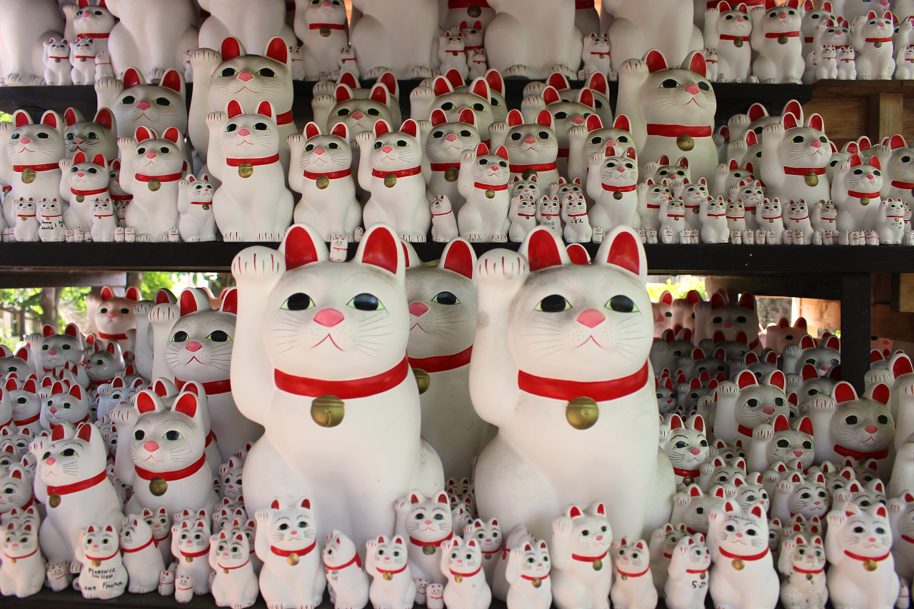 Gotoku-ji Temple - Beckoning cats, Setagaya. Tokyo