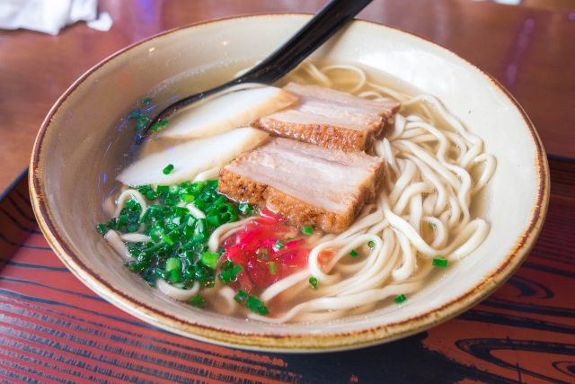 Okinawa Soba / So-ki Soba - signature food in Okinawa, Japan