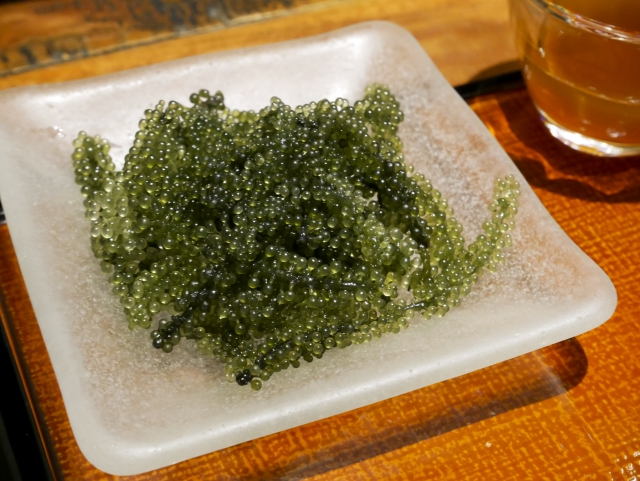 Umi Budou - signature food in Okinawa, Japan