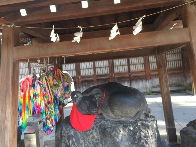 the ox at ushijima shrine, asakusa,tokyo, Japan