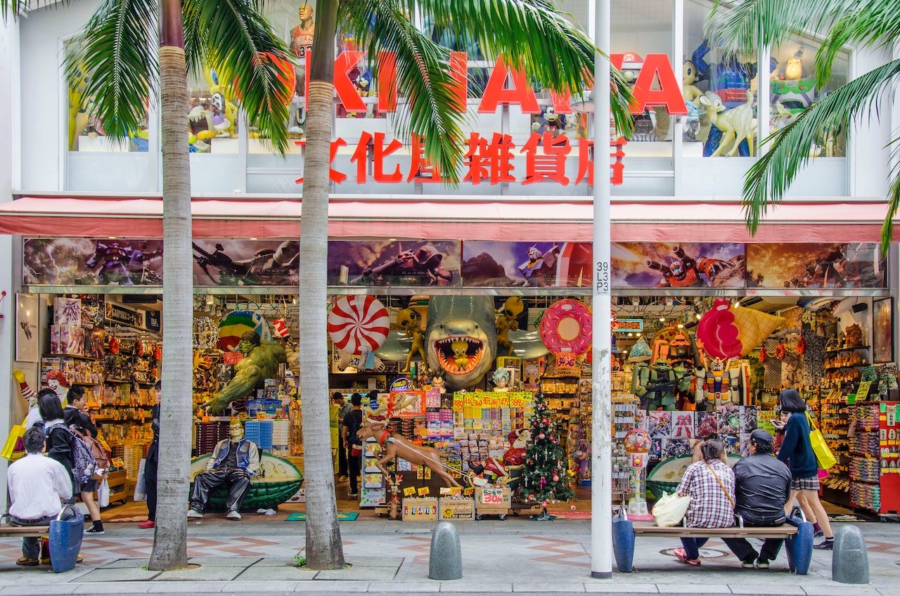 kokusai dori street, Naha, Okinawa