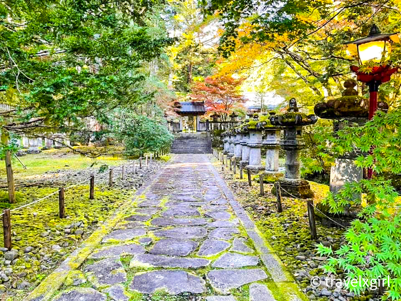 The path to Ryukoin Temple, Nikko, Tochigi, Japan