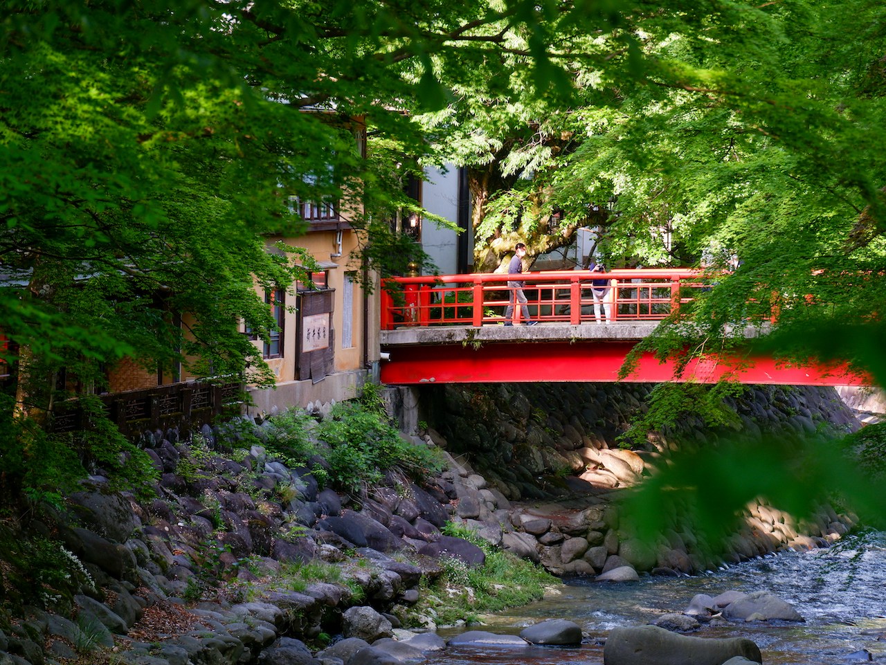 Katsura Bashi Bridge, Shuzenji temple