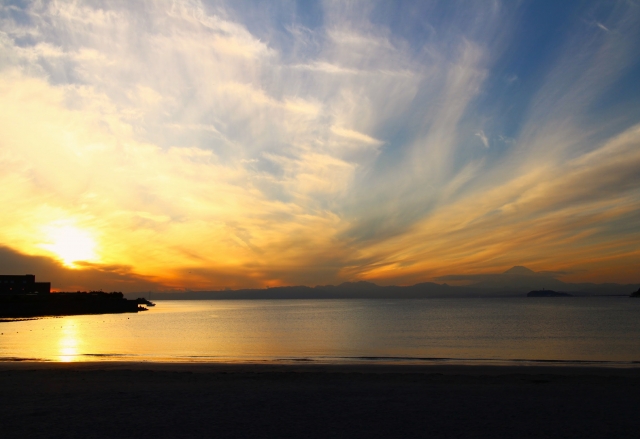 Sunset Walk at Zushi Beach