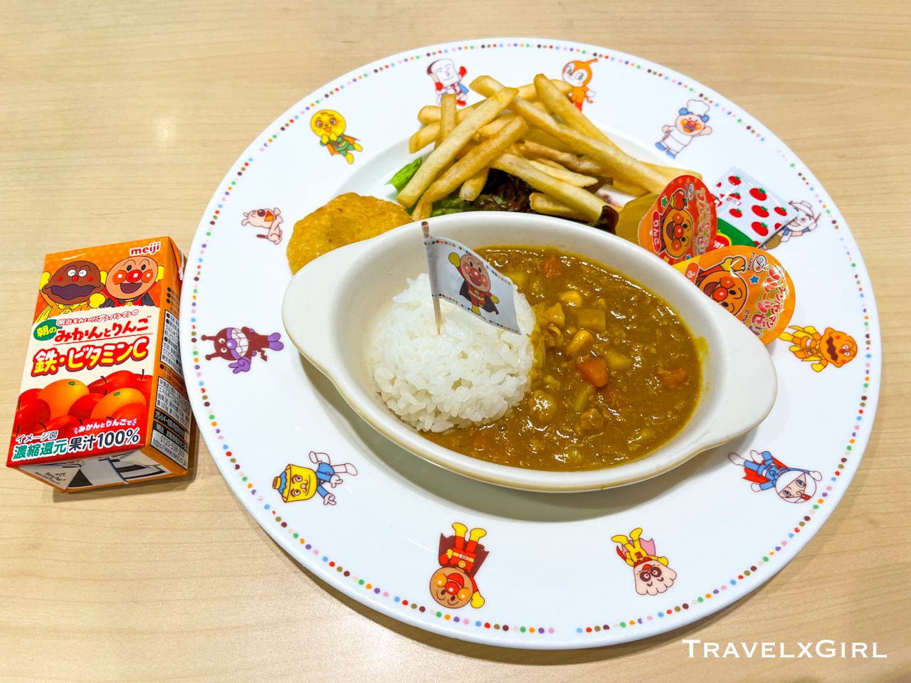 kids curry, Anpanman Restaurant - Anpanman Museum Yokohama