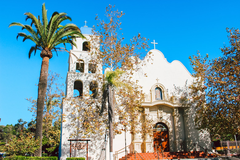 サンディエゴ観光：オールドタウンの教会