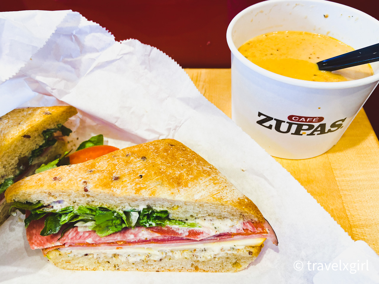 サンドイッチとスープ@ユタ発祥、Cafe zupas：ユタ州おすすめレストラン